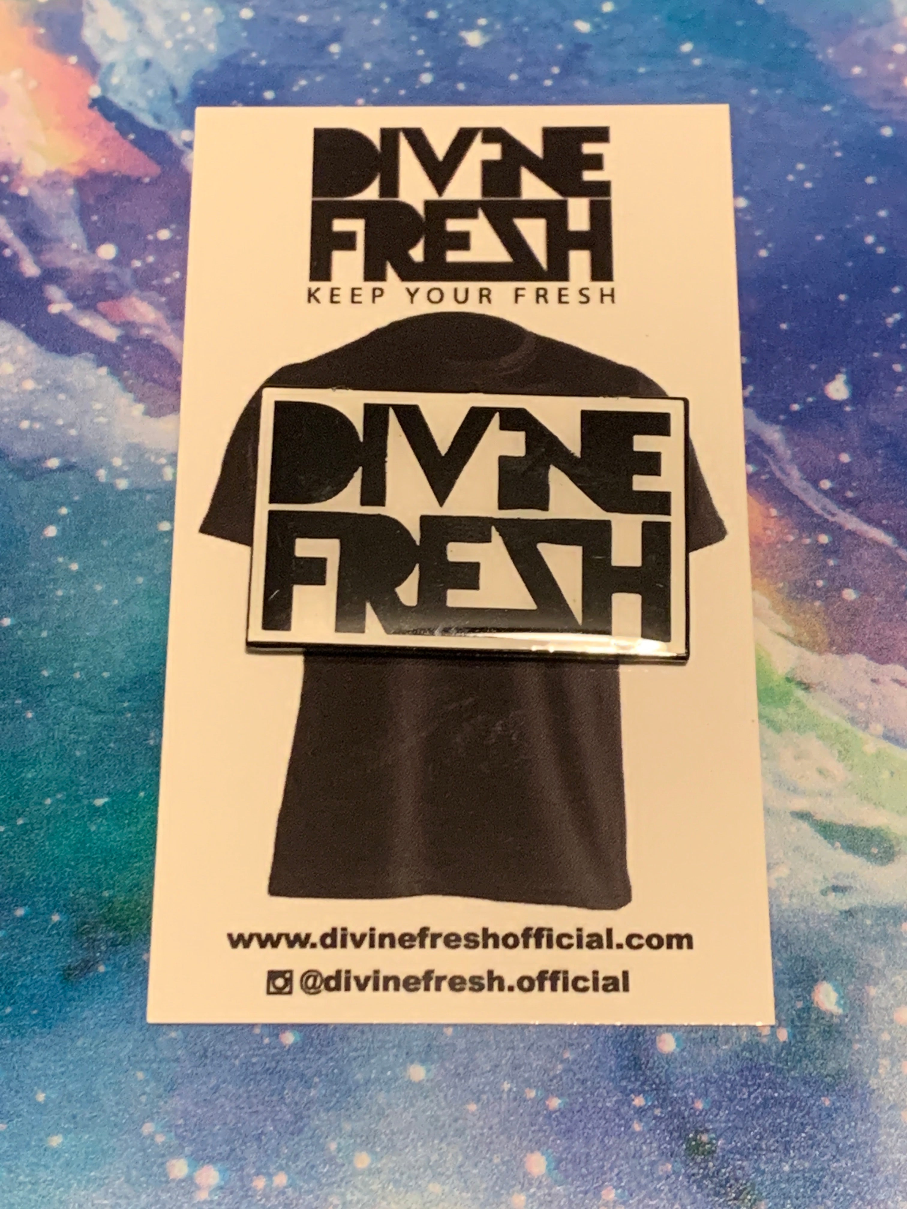 Divine Fresh Logo Enamel Pin